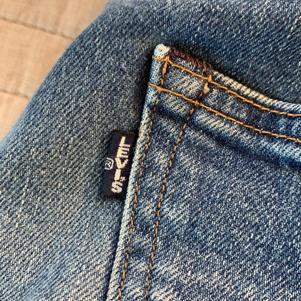 Levi’s 512 slim taper made and crafted med wash high rise unisex jeans 28/32 - Picture 15 of 16